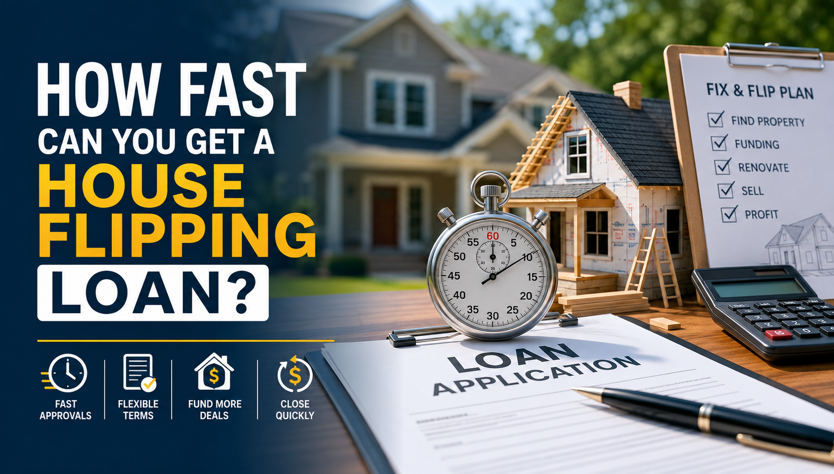How Fast Can You Get a House Flipping Loan