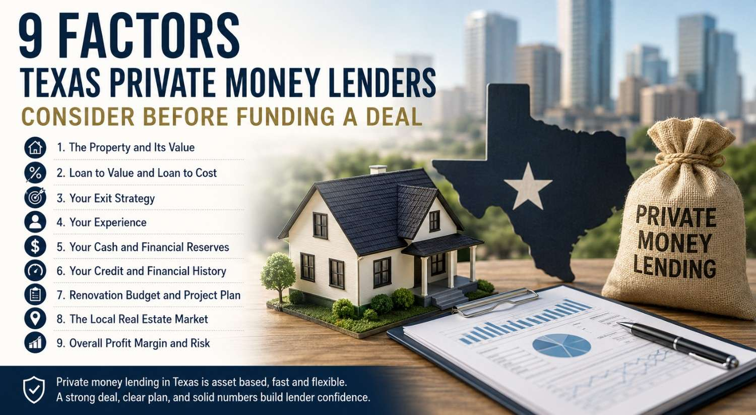 9 Factors Texas Private Money Lenders Consider Before Funding a Deal